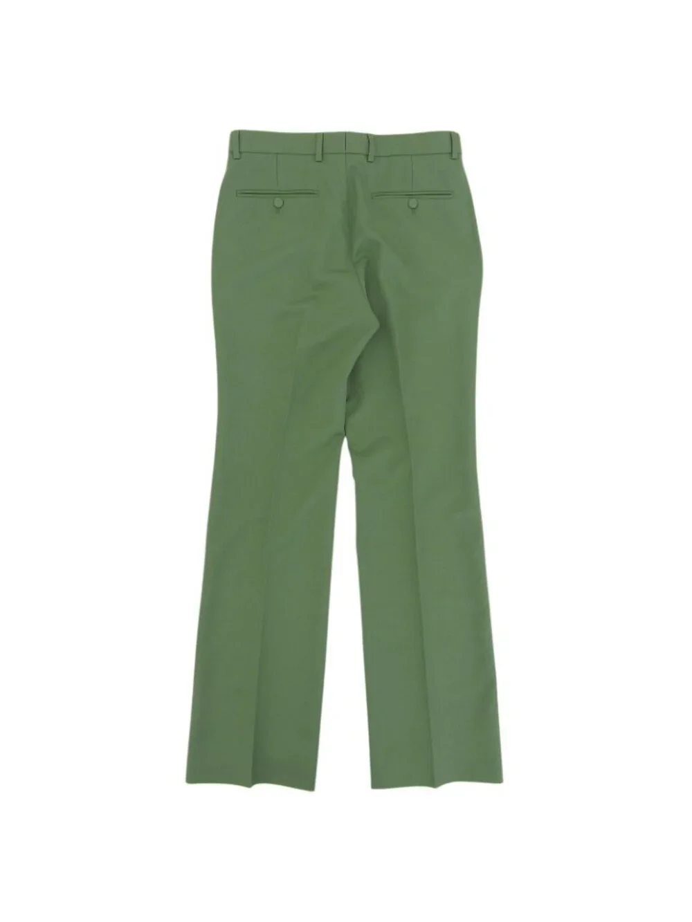 Gucci Wool Pleated Trousers Pants Green 46